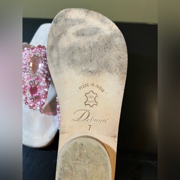 Delman Beaded Sandals - Picture 3 of 4